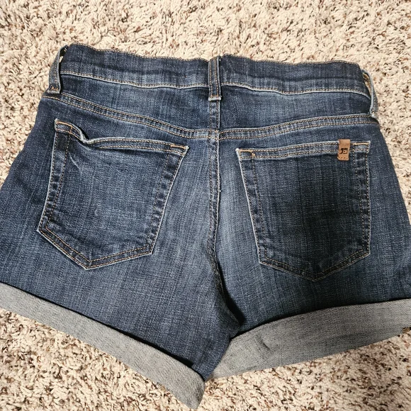 Joe's Jeans Dark Blue Rolled Hem Shorts - Picture 5 of 9